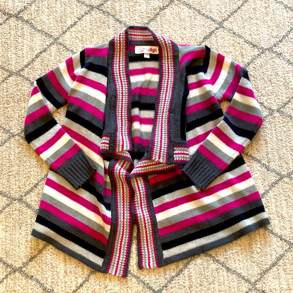 Derek Heart Open Front Cardigan Sweater